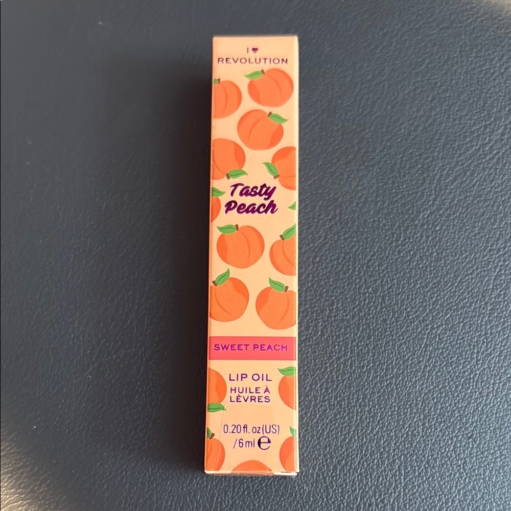 I Heart Revolution Tasty Peach Lip Oil NIB